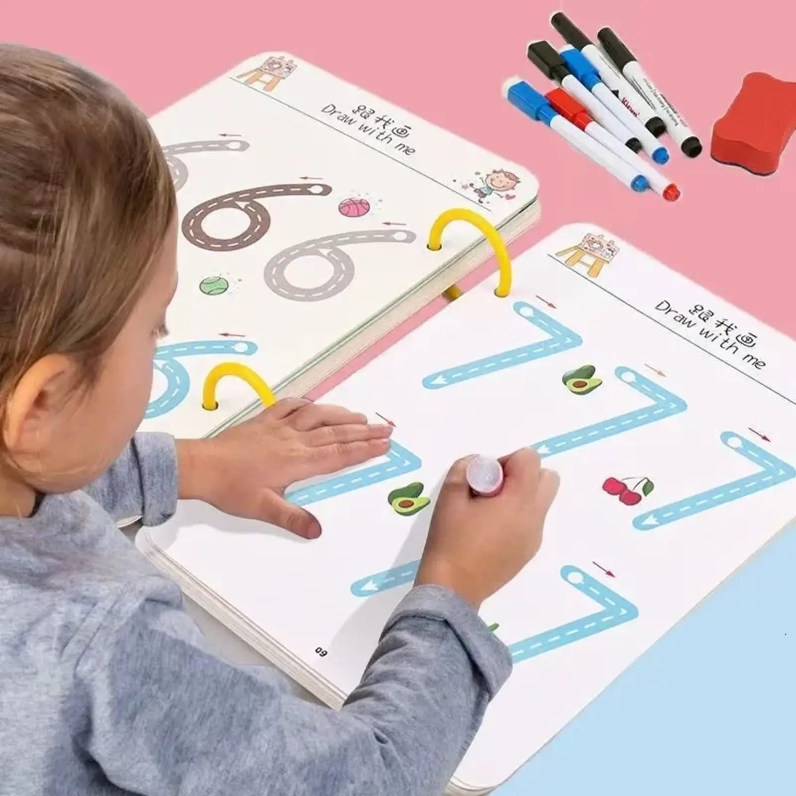 64 Pages Reusable Kids Practice Book - Image 4