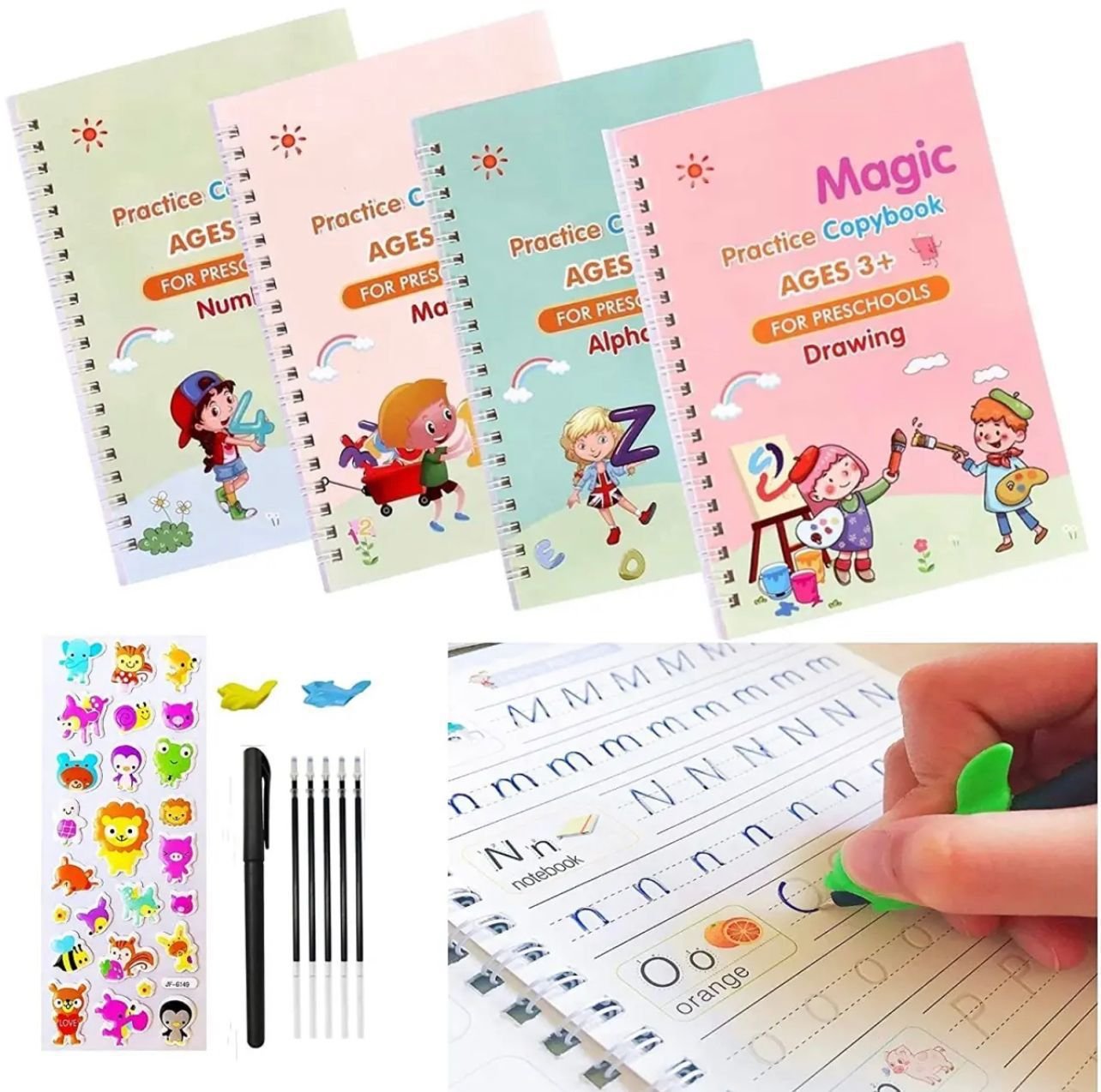 Sank Reusable Majic Practice 4 Book set