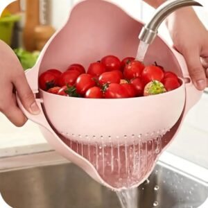 2-in-1 Kitchen Washing Bowl with Strainer