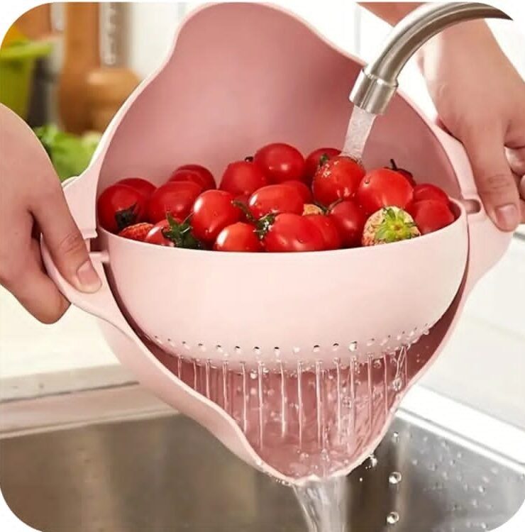 2-in-1 Kitchen Washing Bowl with Strainer
