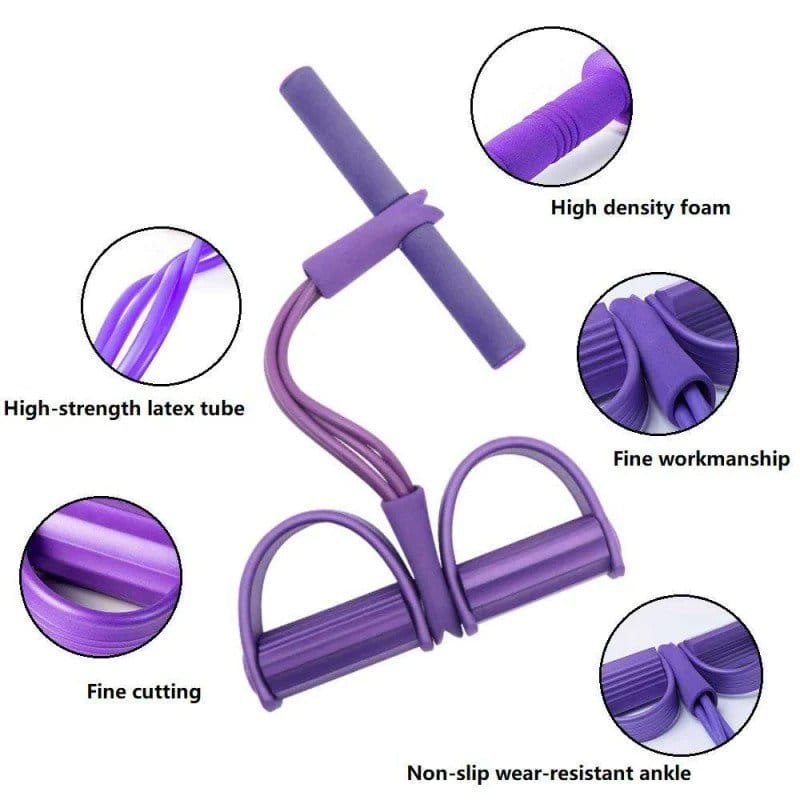 Tummy Pedal Resistance Band Exercise Puller