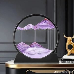 Round Glass Sand Decor