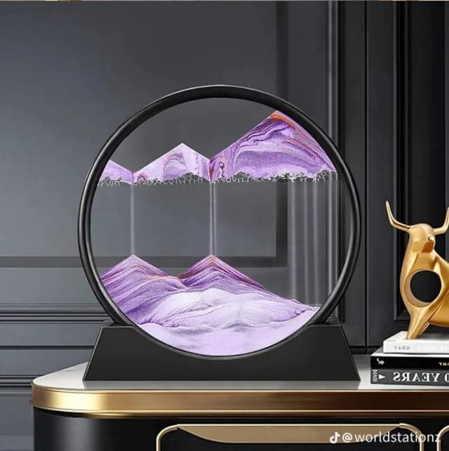 Round Glass Sand Decor