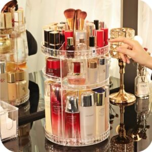 360° Rotating Acrylic Makeup Organizer