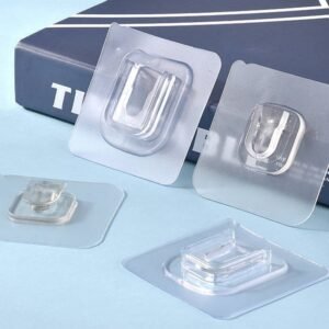 Transparent Self-Adhesive Wall Hooks