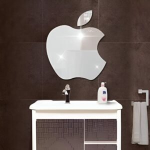12 Inch Apple Shape Acrylic Mirror