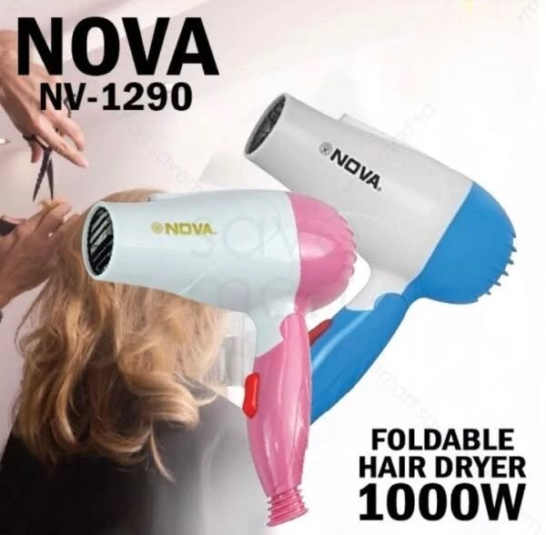 Nova 1000W Mini Foldable Hair Dryer