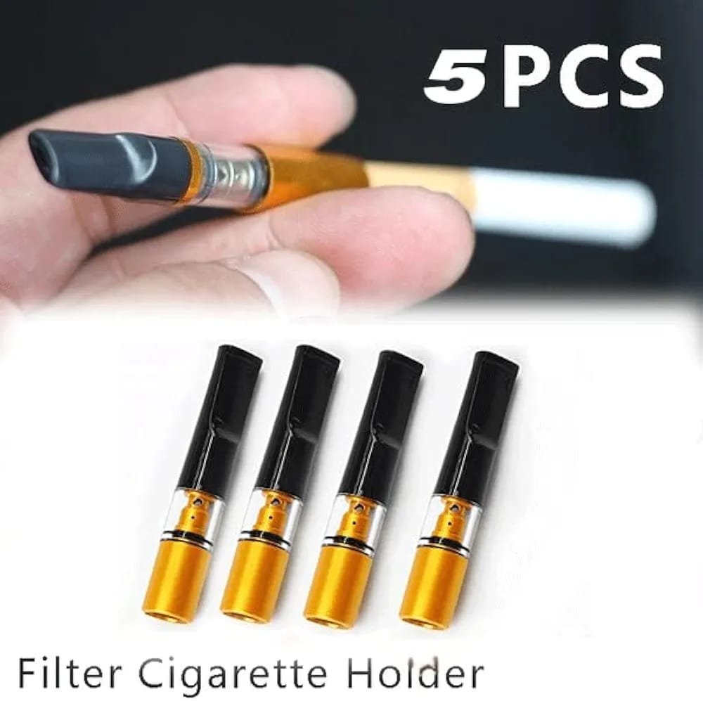 5 PCS Reusable Plastic Cigarette Filter Tips