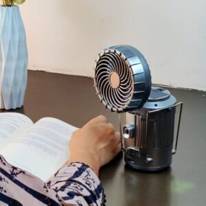 Rechargeable Portable LED Camping Fan with Lantern