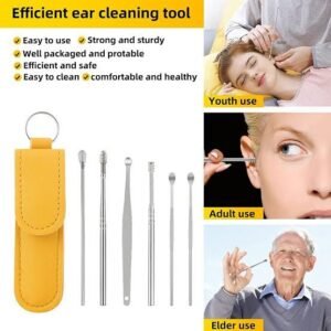 6-Piece Stainless Steel Ear Wax Removal Kit