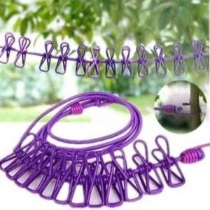 12 Clip Metal Retractable Clothesline