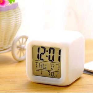 LED Digital Clock with Temperature Display