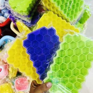 Honeycomb Ice Cube Mold Tray With Lid