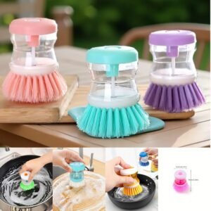 Liquid Soap Dispenser with Built-in Brush