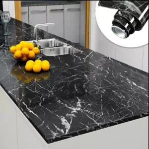 Marble Wall Sheet Sticker 60 x 200cm (Black)