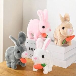 Cute Moving Bunny Plush Toy for Kids