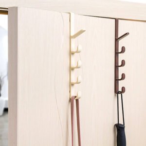 Vertical Over-the-Door 5-Hook Plastic Hanger