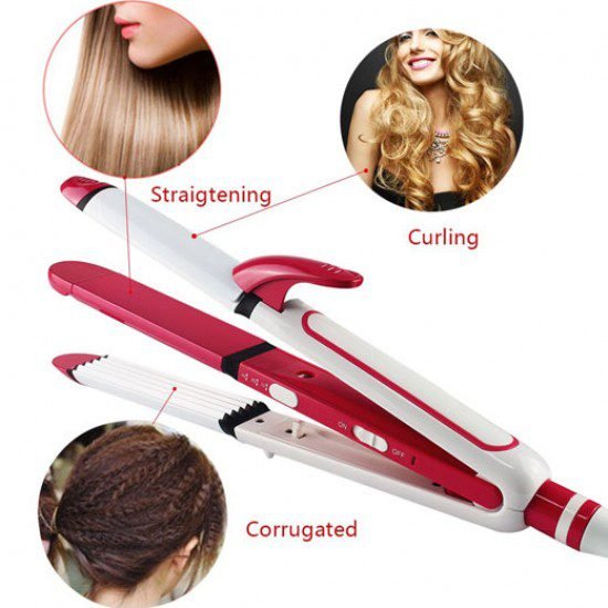3-in-1 Hair Straightener, Curler & Crimper REM-2102 - Image 2