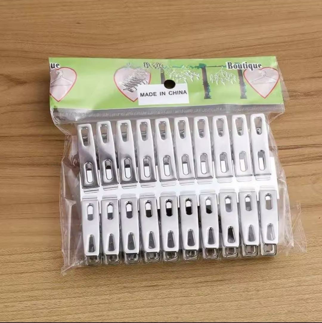 Pack of 20 Metal Cloth Clips