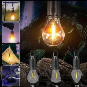 Rechargeable LED Camping Bulb with Hook