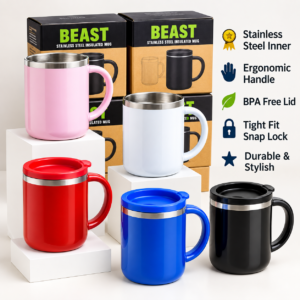 BEAST 400ml Stainless Steel Insulated Mug
