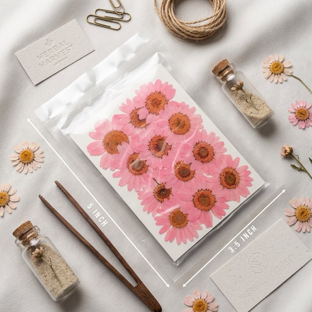 12pcs Real Natural Dried Pressed Flowers