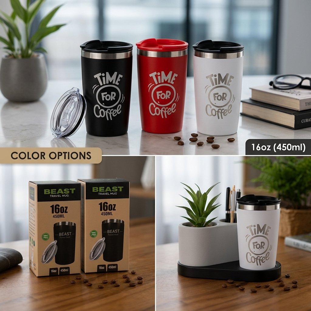BEAST 450ml Stainless Steel Insulated Mug