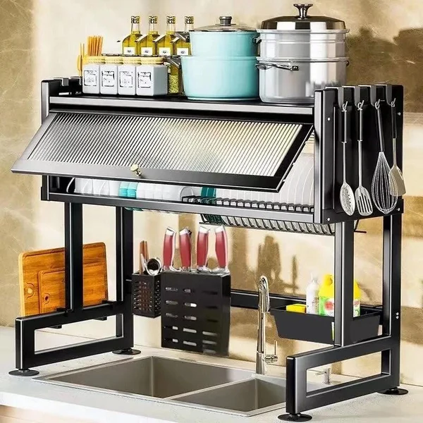 Over-the-Sink Kitchen Storage & Dish Drying Rack